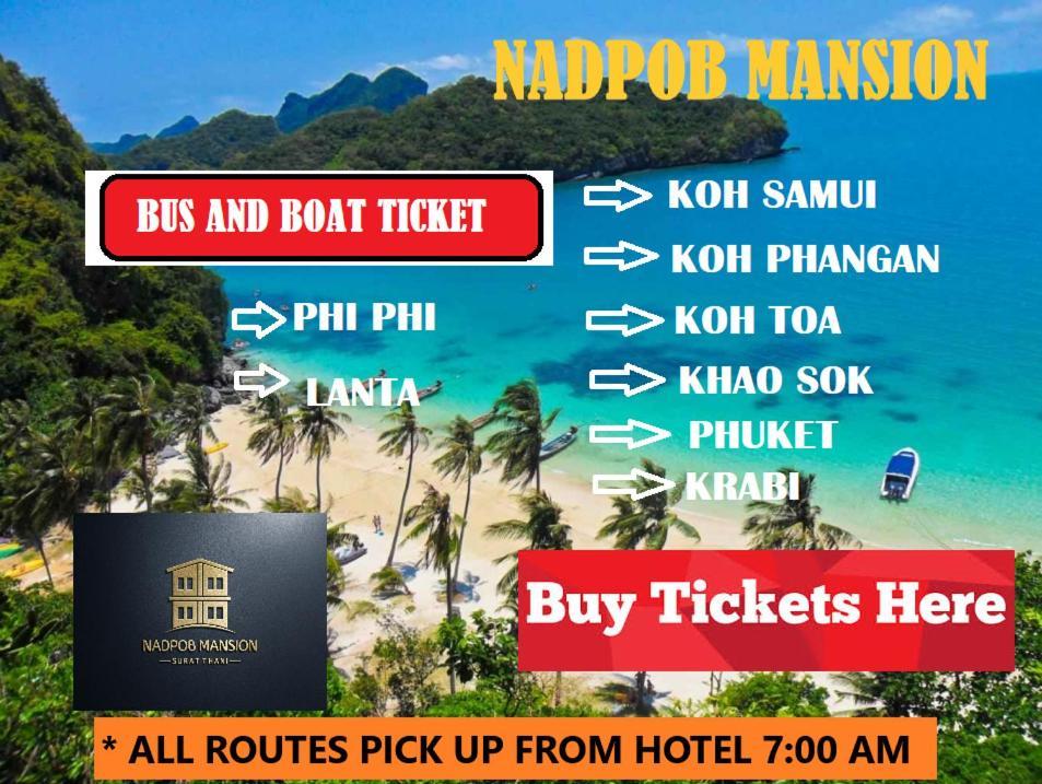 Nadpob Mansion Otel Surat Thani Dış mekan fotoğraf